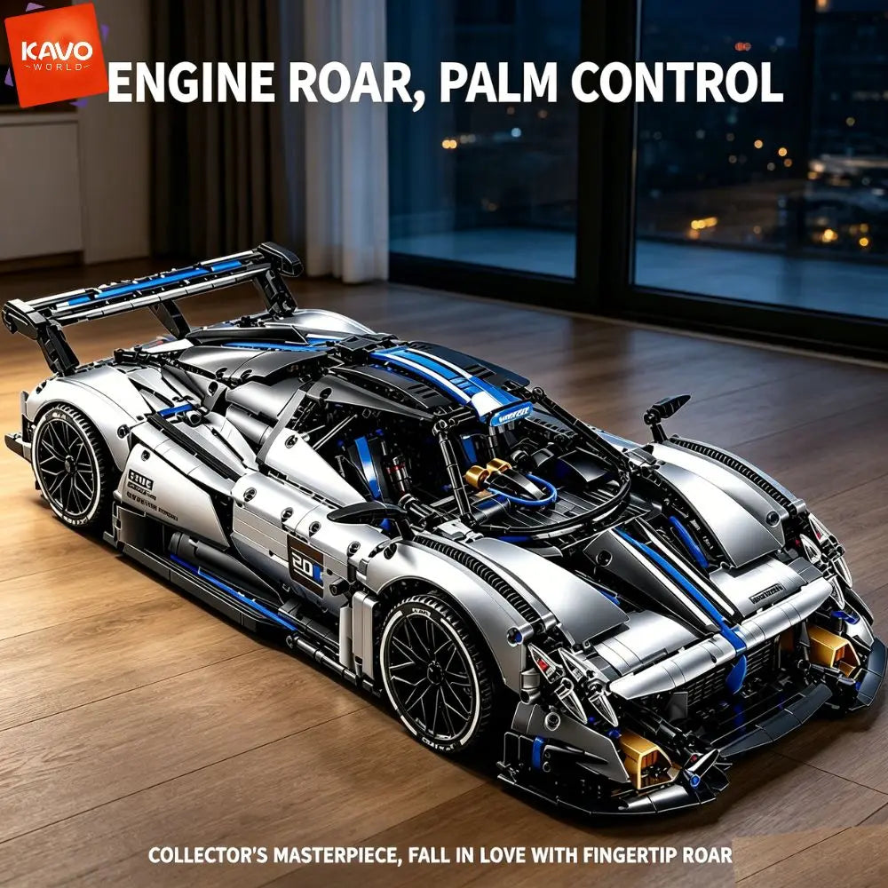 KAVOWORLD 3526pc 1:8 Sports Car Building Blocks STEM Racing Model Set
