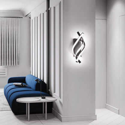 18W Curved LED Wall Sconce – Modern Bedside Light