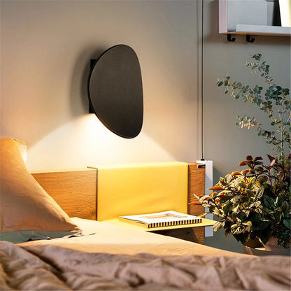 Modern LED Aluminum Wall Lamp – Black/White/Gold