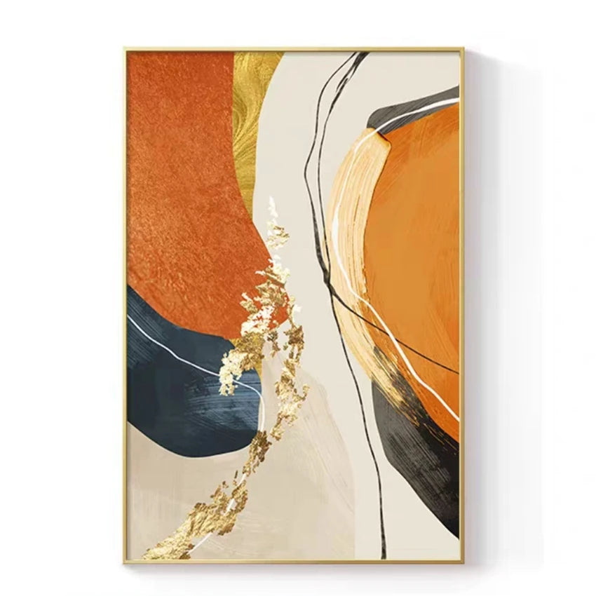 Hand-Painted Abstract Oil Canvas Art
