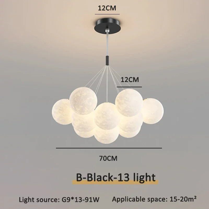Cream Ball LED Pendant Light