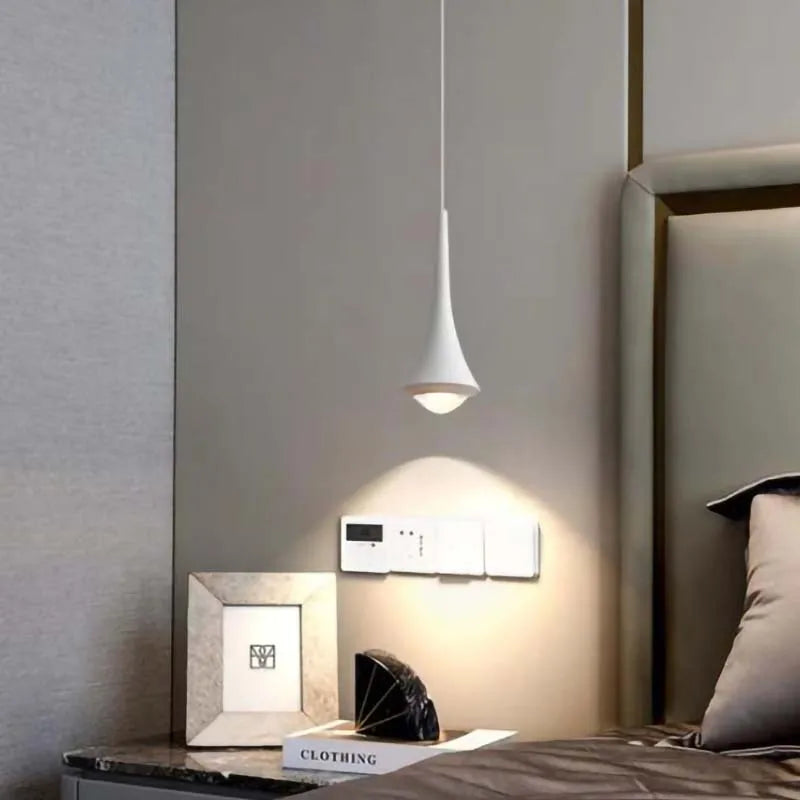 LED bedside chandelier Full spectrum adjustable adjustable small chandelier Bedroom bar restaurant modern simple cable light