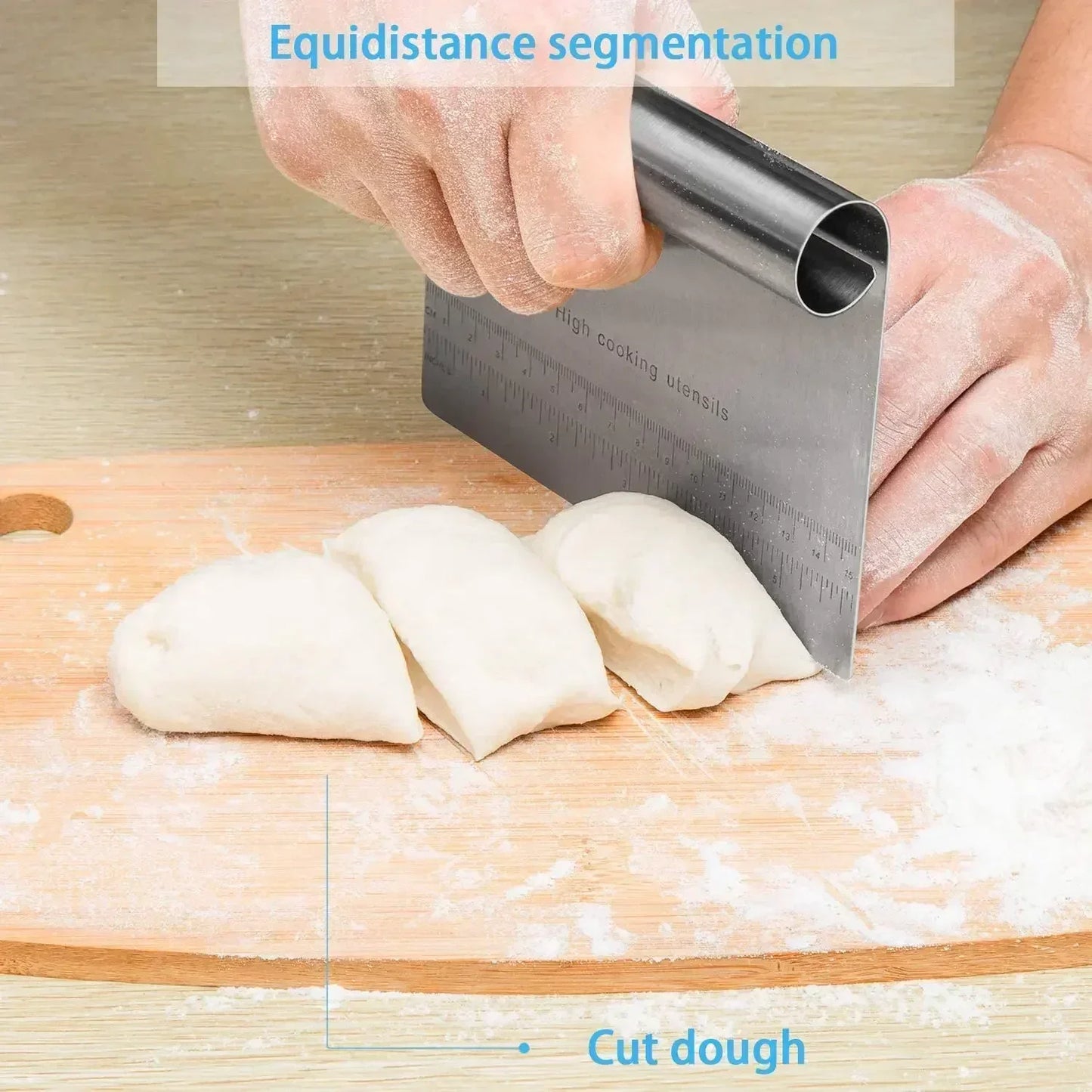 Stainless Steel Cake Scraper Pastry Cutters Baking
