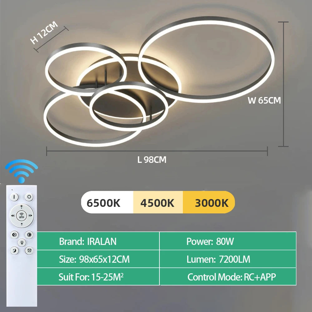 Modern Indoor LED Ceiling Chandelier