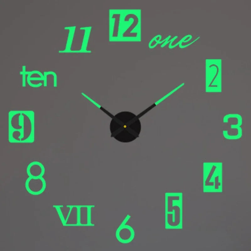Modern 3D DIY Wall Clock