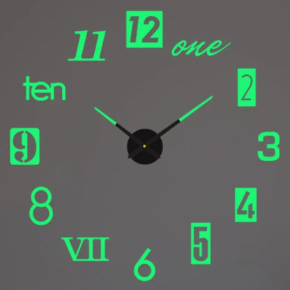 Modern 3D DIY Wall Clock
