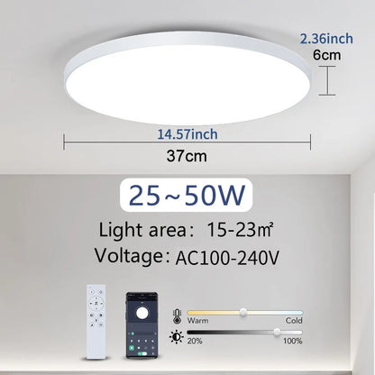 MARPOU Smart LED Ceiling Light with Remote