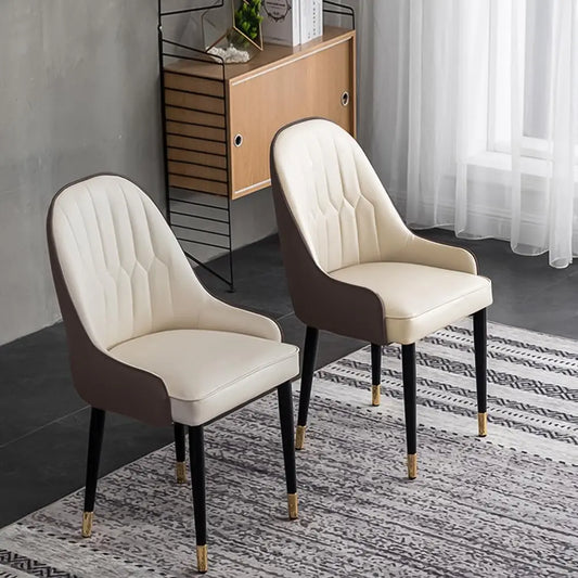 PU Leather Wingback Dining Chairs (Set of 2)