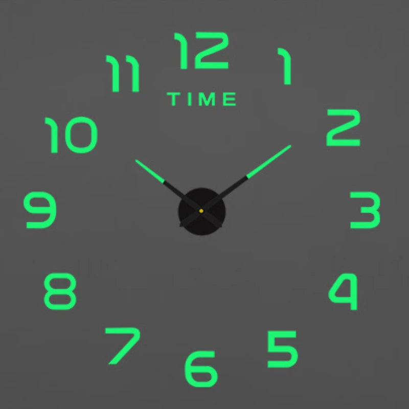 3D DIY Luminous Wall Clock