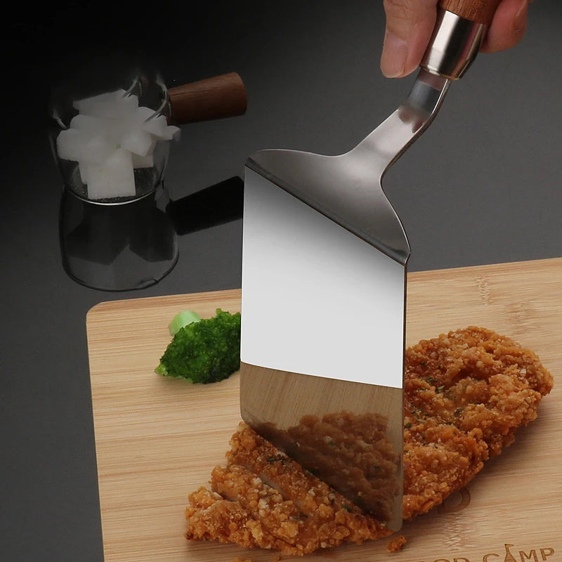 Stainless Steel BBQ Spatula with Wood Handle