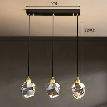 Modern Crystal Staircase LED Chandelier