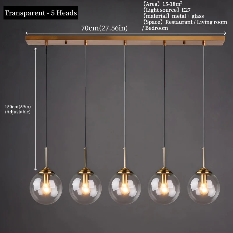 Luxury Glass Pendant Light for Home