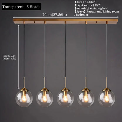 Luxury Glass Pendant Light for Home