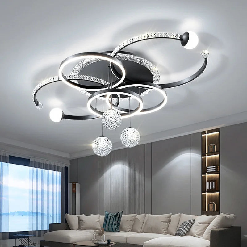 Modern LED Luxury Ceiling Chandelier for Living Room & Villa