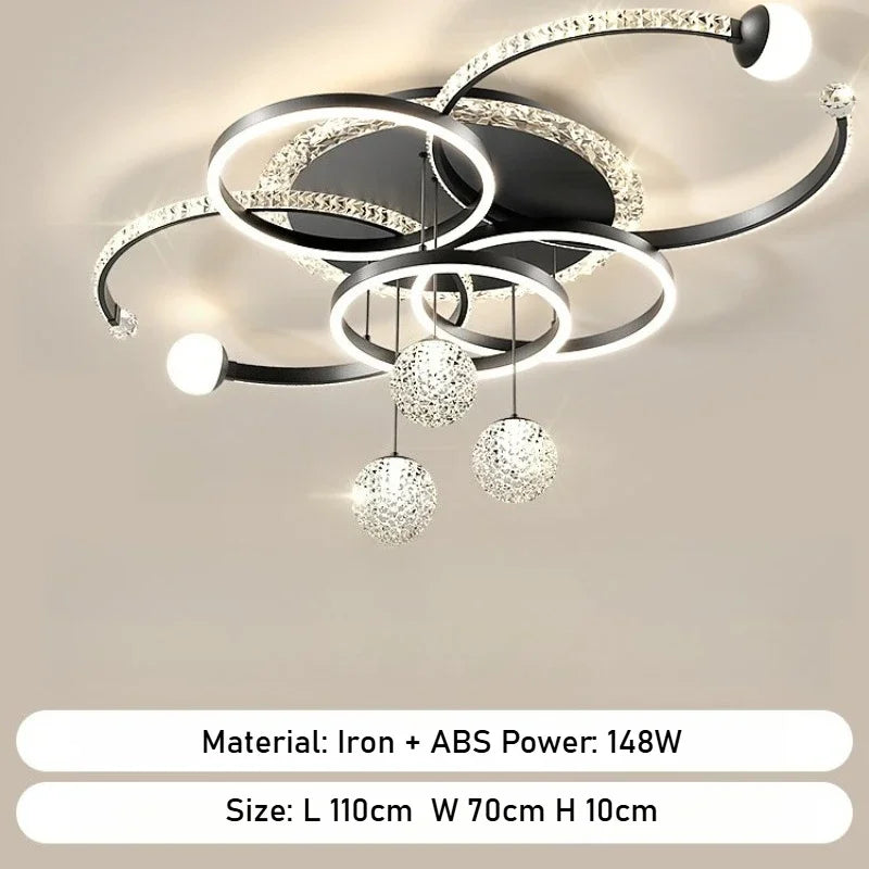 Modern LED Luxury Ceiling Chandelier for Living Room & Villa