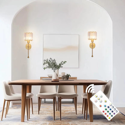 Luxury Crystal Rechargeable LED Wall Light