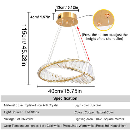 Modern LED Ring Chandelier