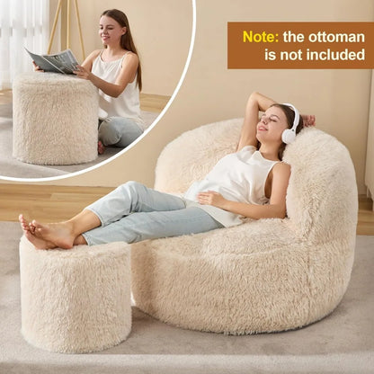 Large Adult Bean Bag Chair with Foam Filling