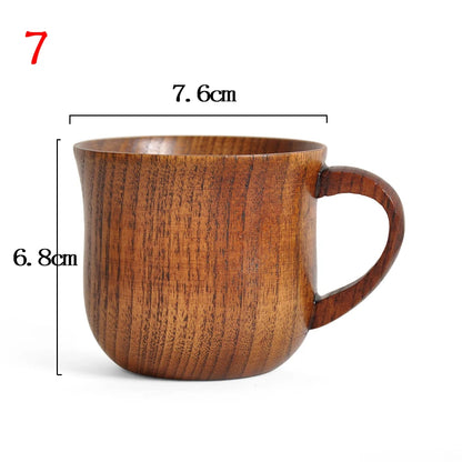 Wooden Big Belly Handmade Natural Spruce Wood Cups