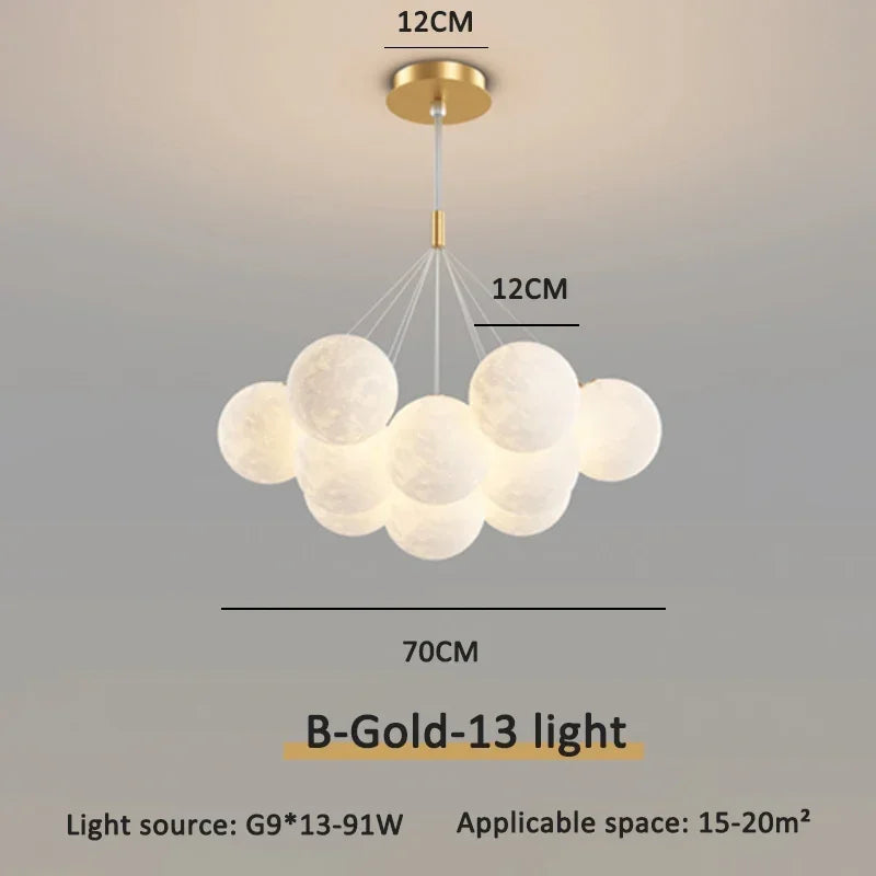 Cream Ball LED Pendant Light