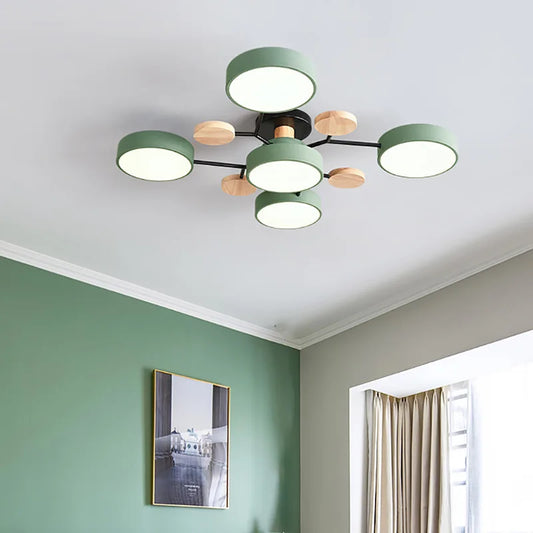 3-Color LED Ceiling Chandelier for Home