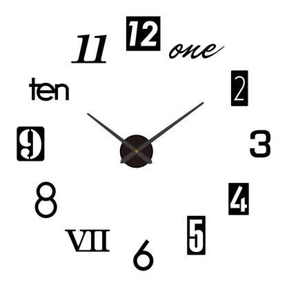 3D DIY Luminous Wall Clock