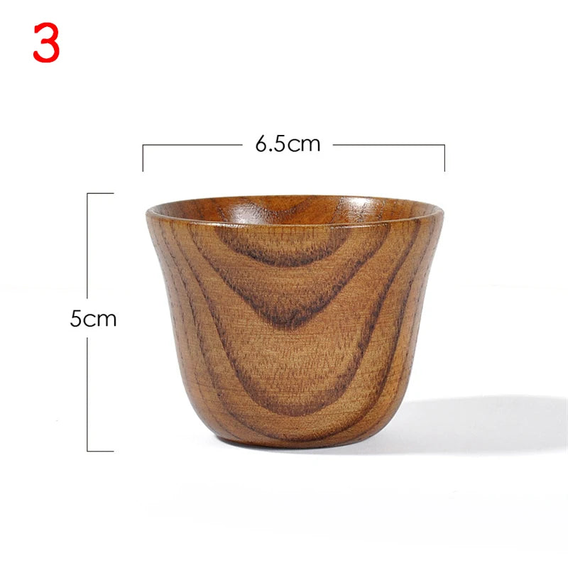 Wooden Big Belly Handmade Natural Spruce Wood Cups