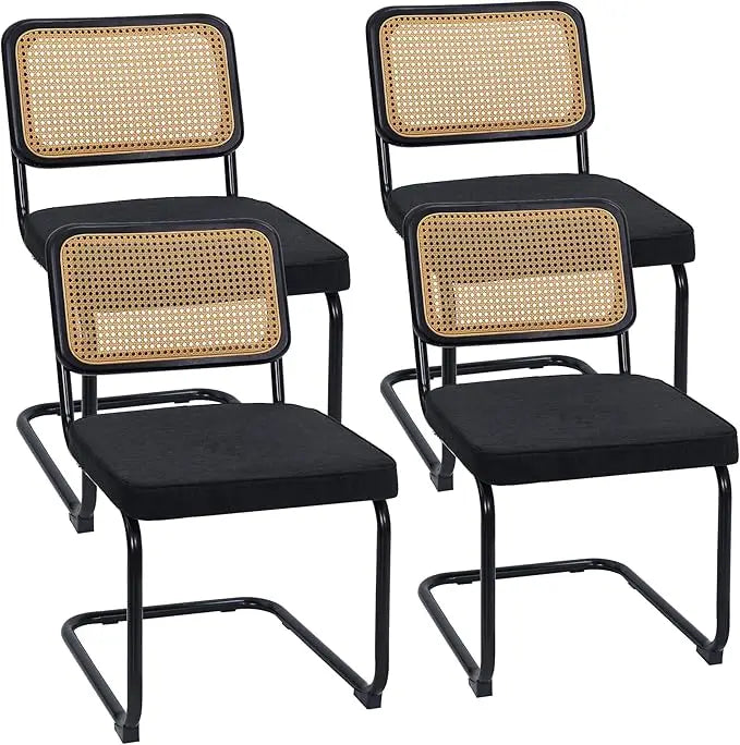 Cesca Cane Dining Chairs Set of 4