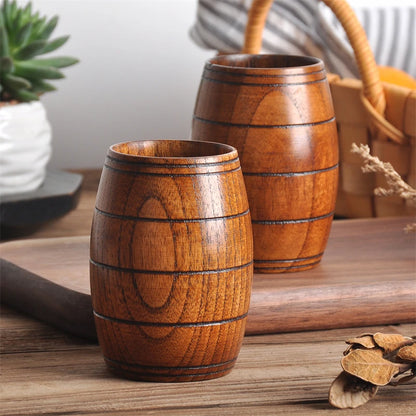 Wooden Big Belly Handmade Natural Spruce Wood Cups
