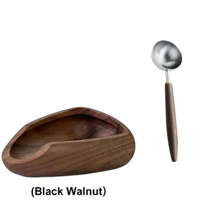 Wood Coffee Bean Organizer with Spray Bottle