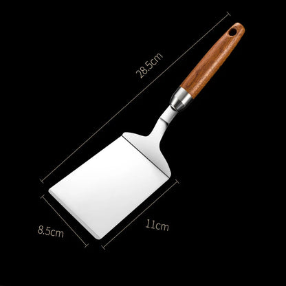 Stainless Steel BBQ Spatula with Wood Handle