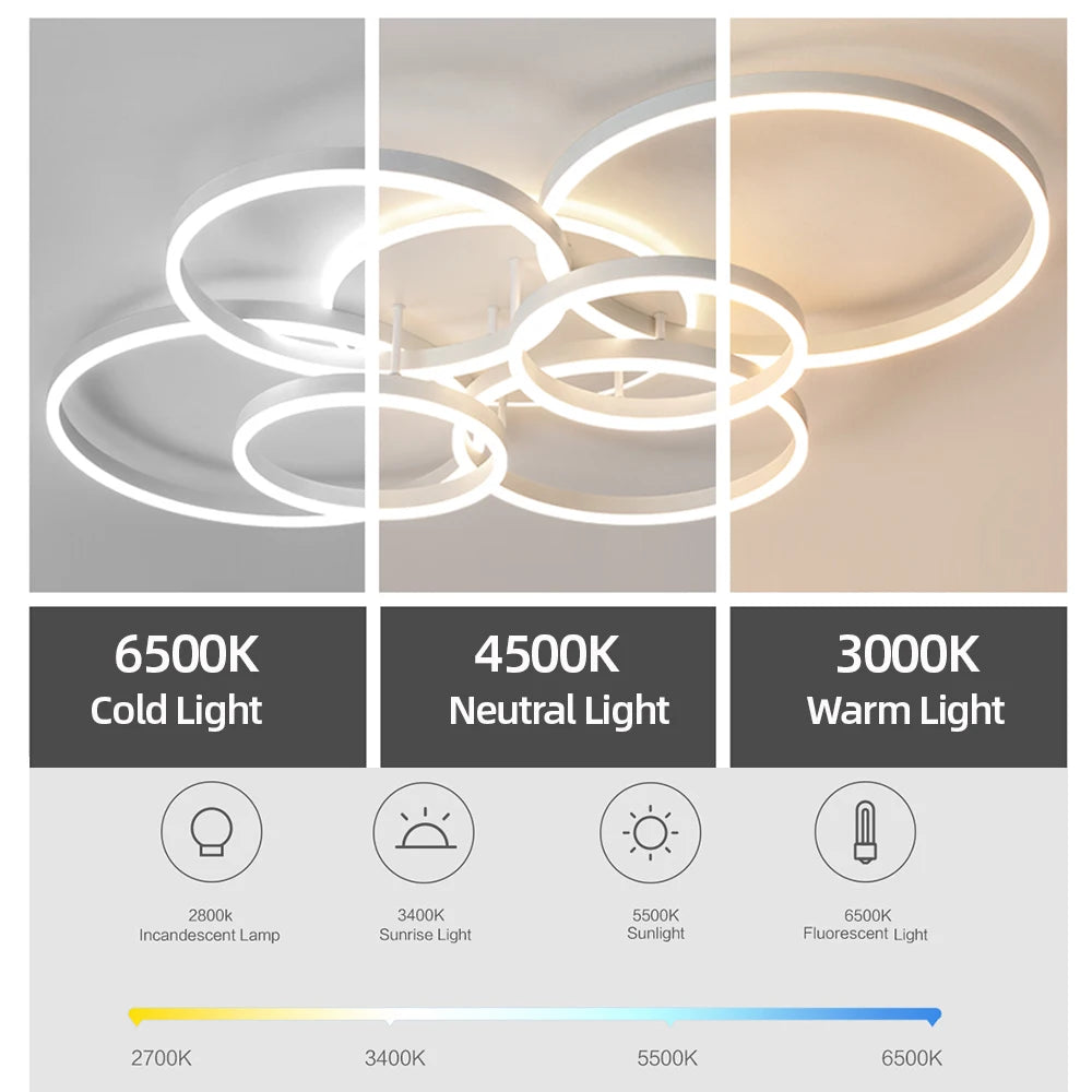 Modern Indoor LED Ceiling Chandelier
