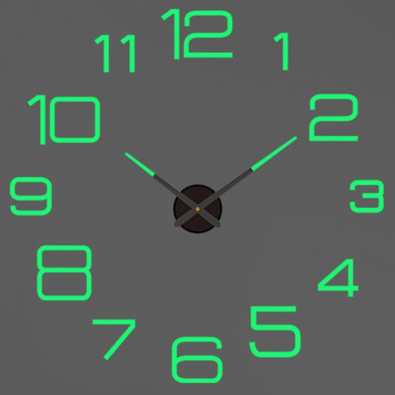 3D DIY Luminous Wall Clock