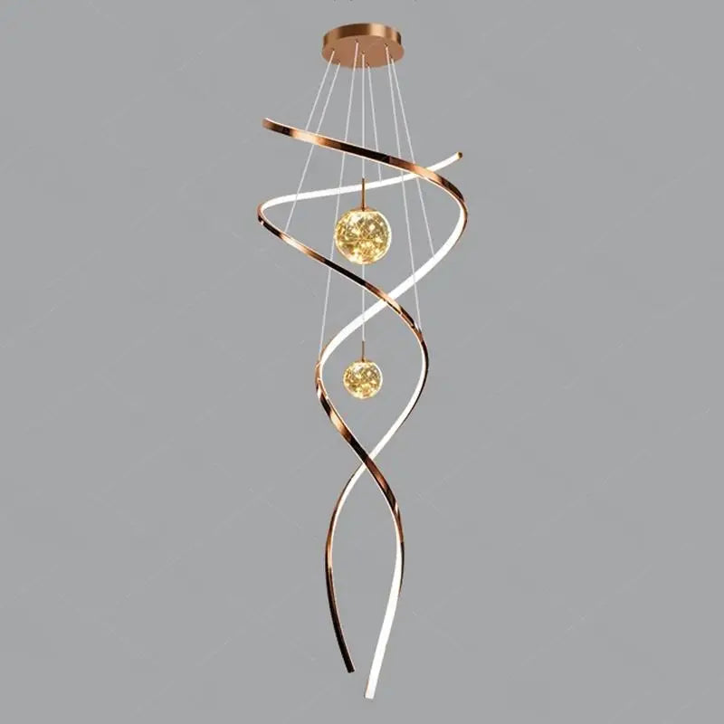 Modern LED Pendant Chandelier for Living Room & Staircase
