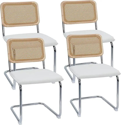 Cesca Cane Dining Chairs Set of 4