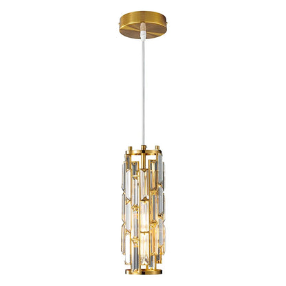 Crystal Pendant Hanging Light for Dining & Bedside