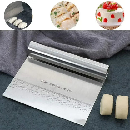 Stainless Steel Cake Scraper Pastry Cutters Baking