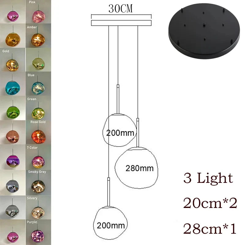 Modern Lava LED Pendant Lamp