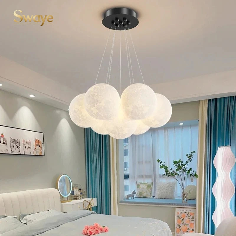 Cream Ball LED Pendant Light