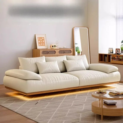 White Lazy Sofa – Mid Century Designer Style