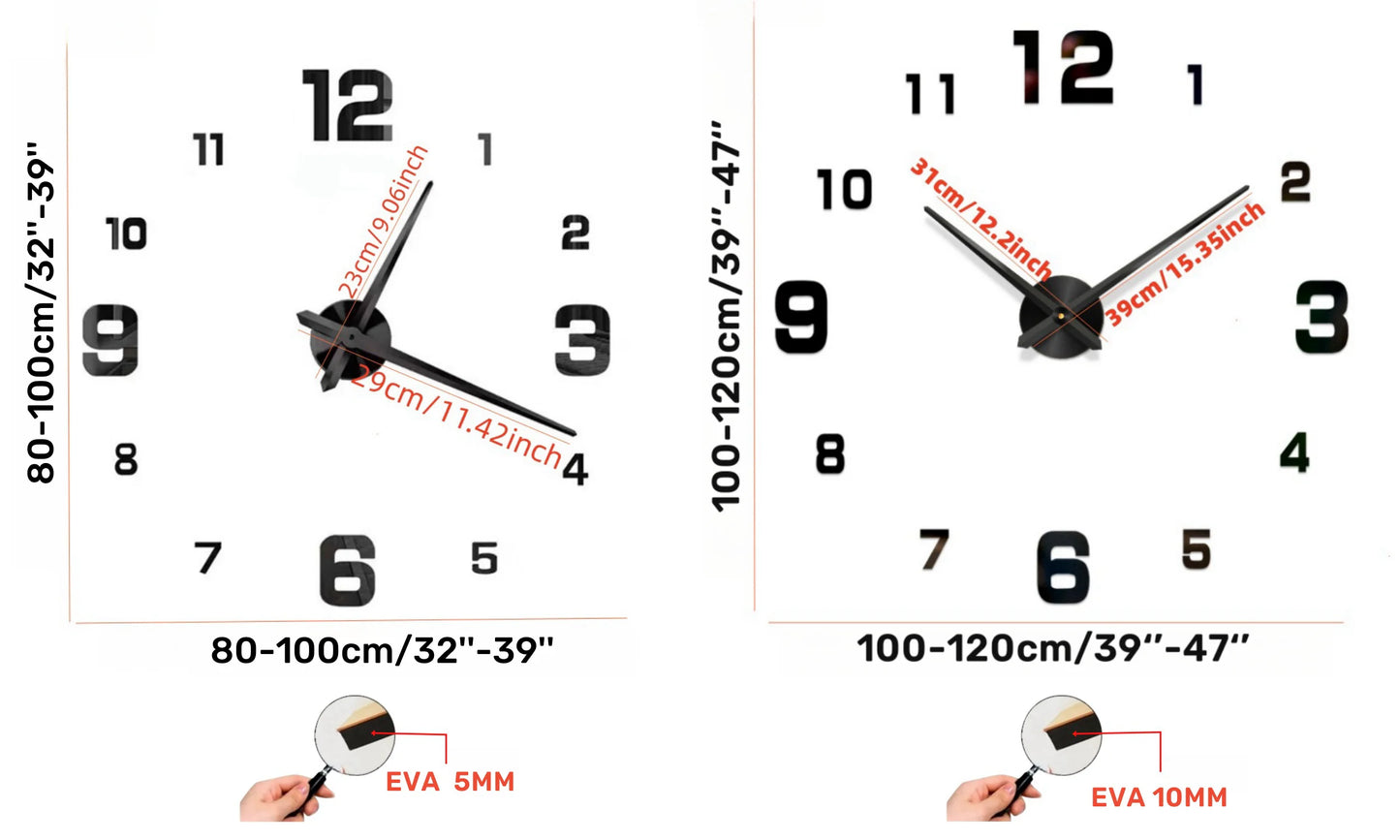 3D DIY Luminous Wall Clock