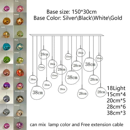 Modern Lava LED Pendant Lamp