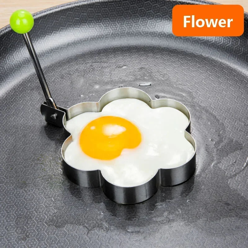 Egg Mold Heart Pancake Maker Breakfast Baking Omelette Rings