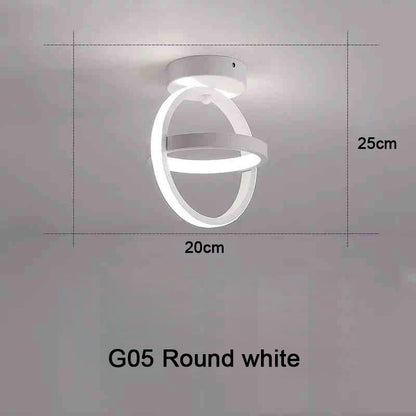 Creative Double Ring LED Ceiling Lamp