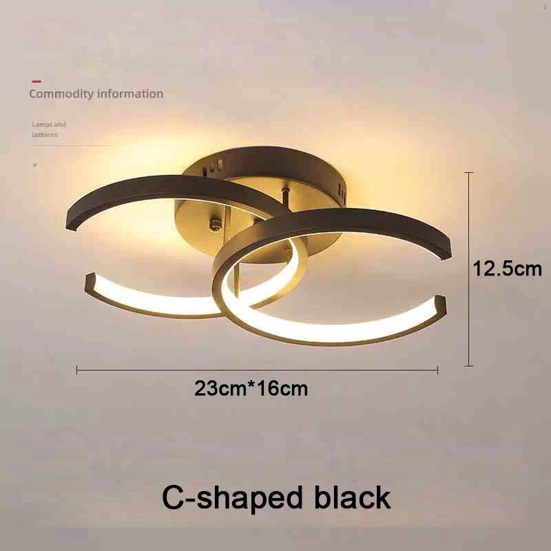Creative Double Ring LED Ceiling Lamp