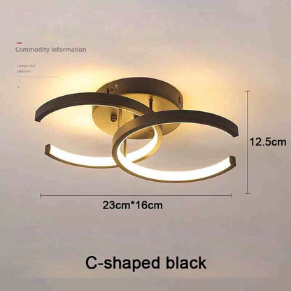 Creative Double Ring LED Ceiling Lamp