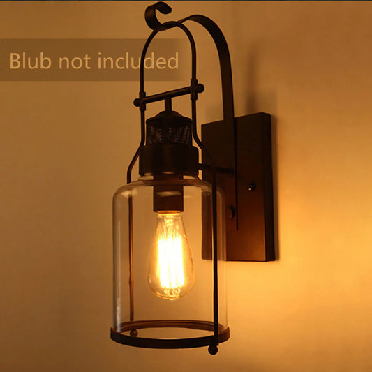 Vintage Lantern Wall Sconce