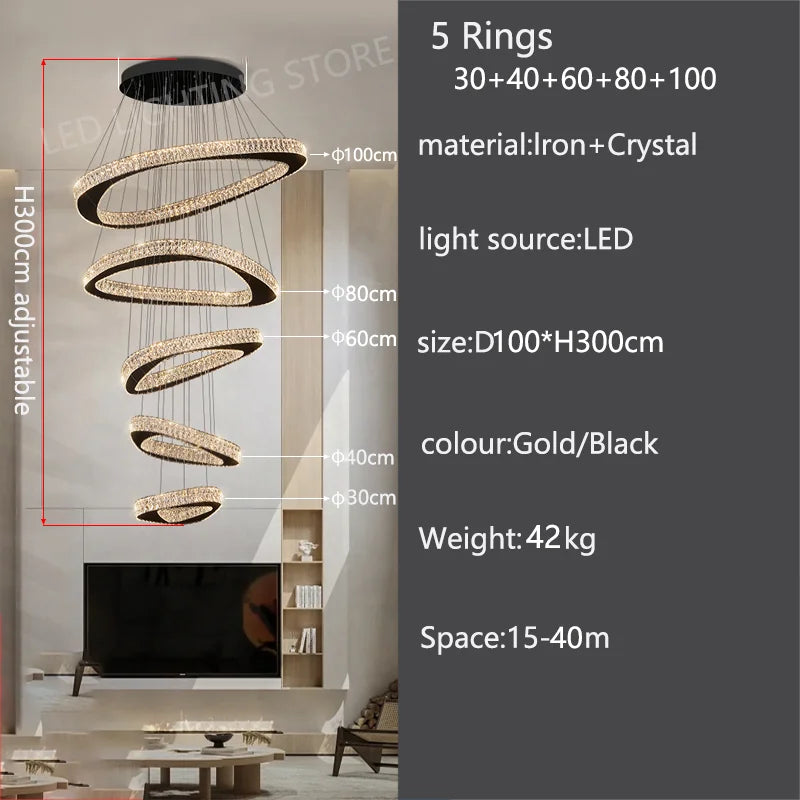 Modern Luxury Pendant Chandelier for Living Room