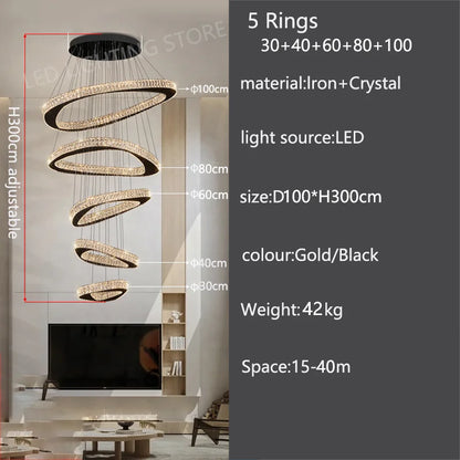 Modern Luxury Pendant Chandelier for Living Room