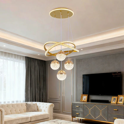 Modern Nordic LED Chandelier – 3 Color Lighting